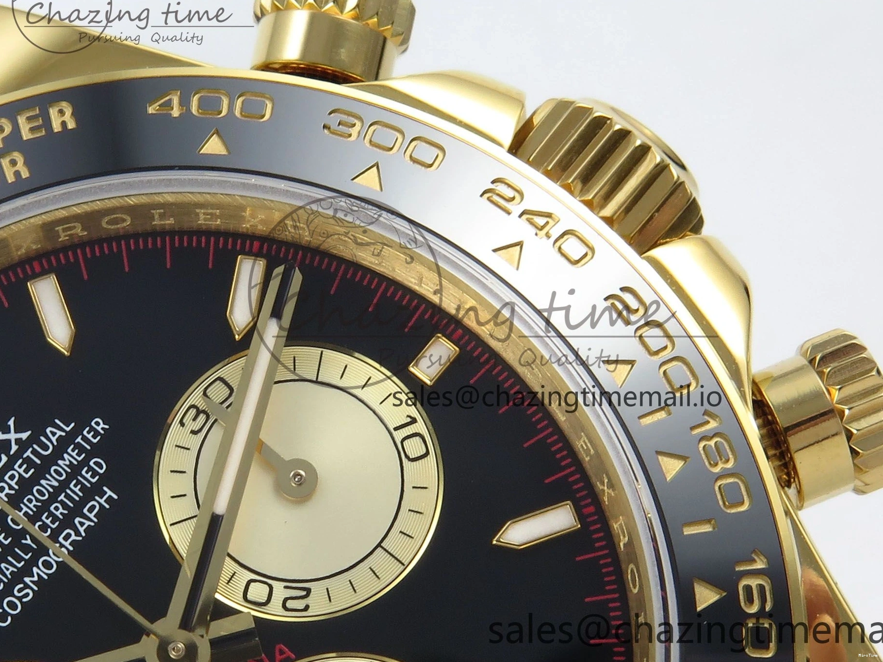 MiroTime 0208 Daytona 126518 QF 1:1 Best Edition Black YG Dial on Oysterflex Strap SH4131 V Functional 283